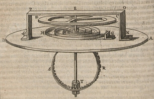 Desenho de uma mola para rel&oacute;gio feita por Robert Hooke
