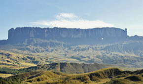 Foto do Monte Roraima no Escudo das Guianas