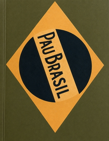 Capa do livro Manifesto da Poesia Pau-Brasil de Oswald de Andrade