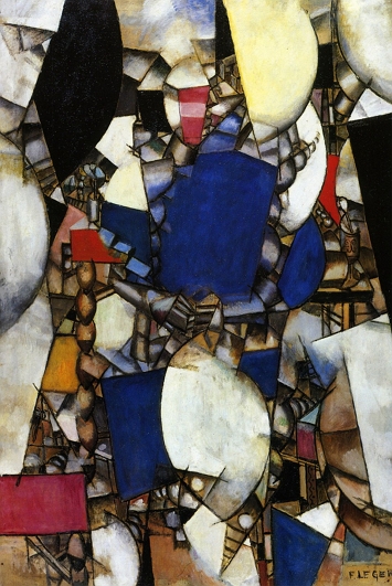 Mulher em azul, obra de Fernand L&eacute;ger