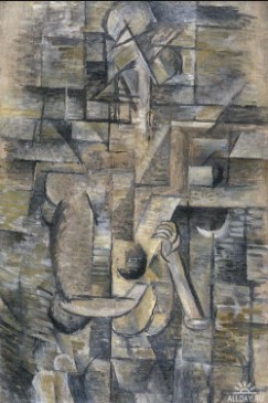 Pintura Mulher com Bandolim