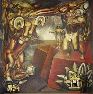 Mural pintado por David Siqueiros
