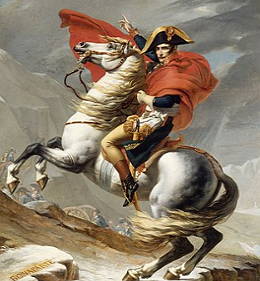 Napole&atilde;o Bonaparte em seu cavalo