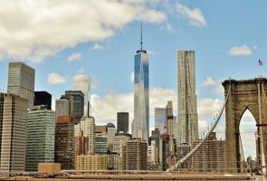 Foto de Nova Iorque da Ponte de Manhattan.