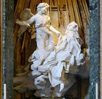 Êxtase de Santa Teresa (1647-1652), escultura de Lorenzo Bernini