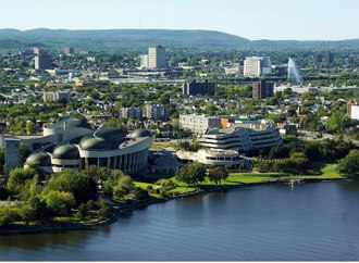 Foto a&eacute;rea da cidade de Ottawa