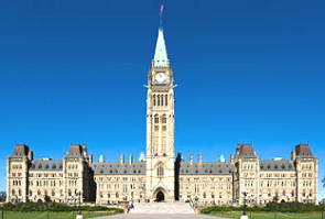 Edifício do Parlamento do Canadá em Ottawa