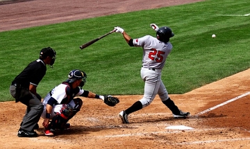 Foto mostrando uma partida de Beisebol