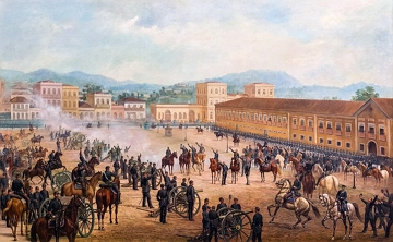 Tela Proclama&ccedil;&atilde;o da Rep&uacute;blica no dia 15 de novembro de 1889