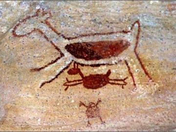 Pintura rupestre da Serra da Capivara