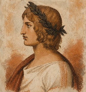 Pintura representando o poeta romano Virg&iacute;lio