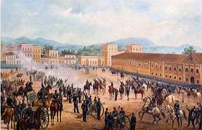 Tela Proclama&ccedil;&atilde;o da Rep&uacute;blica no dia 15 de novembro de 1889