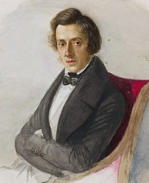 Retrato pintado de Chopin