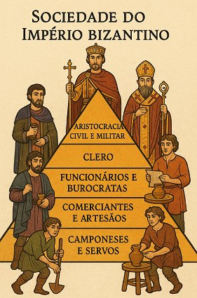 Pir&acirc;mide da sociedade do Imp&eacute;rio Bizantino