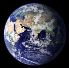 Imagem do planeta Terra visto do espaço