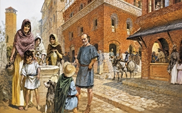 Ilustra&ccedil;&atilde;o mostrando os plebeus da Roma Antiga
