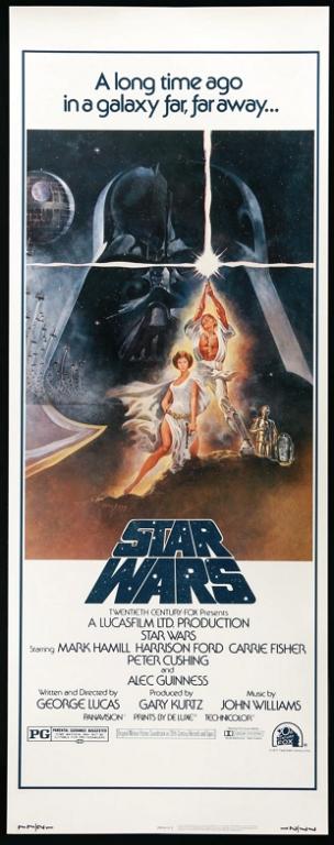 Poster do filme Star Wars de 1977