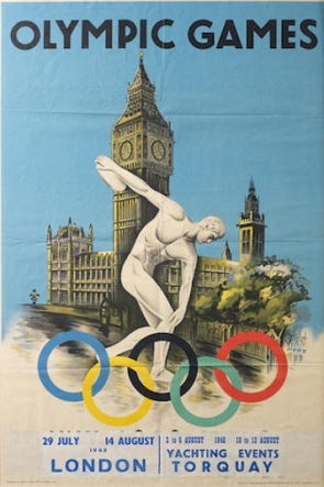 Poster dos Jogos Ol&iacute;mpicos de Londres de 1948
