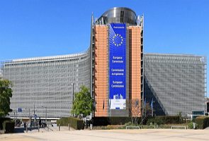 Foto externa do pr&eacute;dio da Comiss&atilde;o Europeia