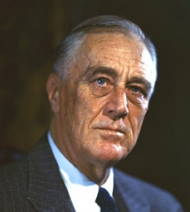 Imagem do presidente dos EUA Franklin Delano Roosevelt
