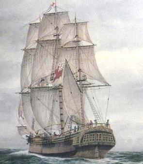 Pintura do navio britânico Prince of Wales