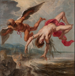 A queda de Ícaro (1637), obra de arte de Jacob Peter Gowy
