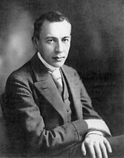 Foto do compositor Sergei Rachmaninoff
