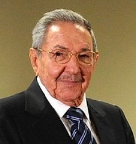 Foto do ex-presidente de Cuba Raul Castro