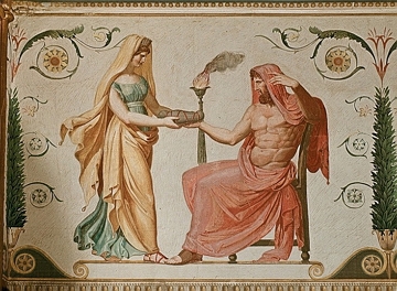 Pintura do Reia e Cronos