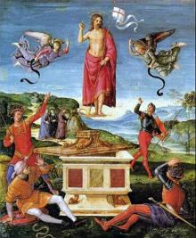 Ressurei&ccedil;&atilde;o de Cristo, pintura de Rafael Sanzio