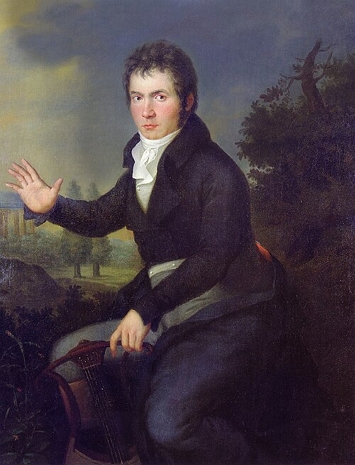 Retrato pintado de Beethoven