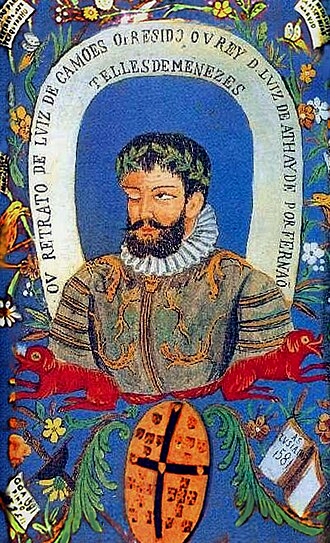 Retrato do poeta portugu&ecirc;s Cam&otilde;es