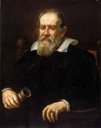 Retrato pintado de Galileu Galilei