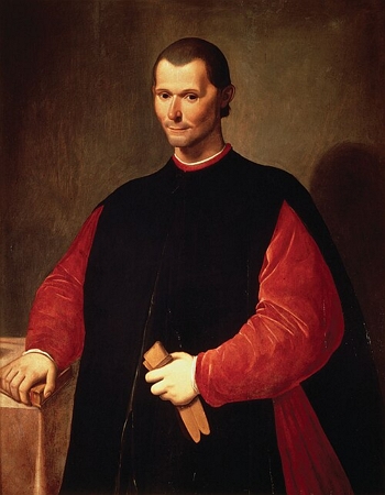 Retrato pintado de Maquiavel