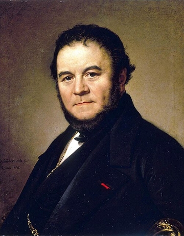 Retrato pintado de Stendhal