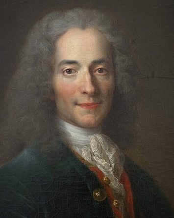 Rretato pintado de Voltaire
