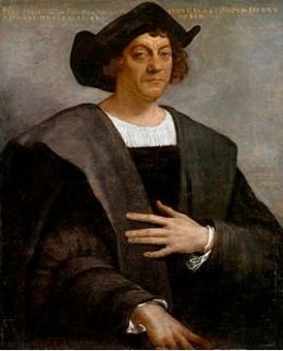 Retrato pintado do navegador italiano Crist&oacute;v&atilde;o Colombo