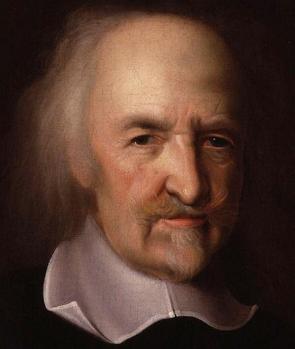 Retrato pintado do filósofo inglês Thomas Hobbes