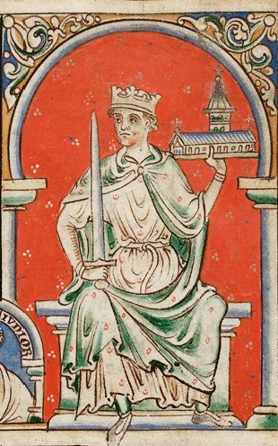 Pintura medieval mostrando o rei Ricardo I da Inglaterra