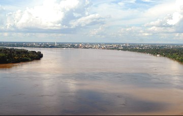 Foto do rio Madeira na cidade de POrto Velho