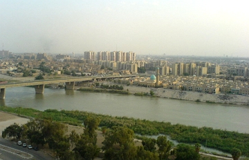 Rio Tigre passando pr&oacute;ximo a cidade de Haifa