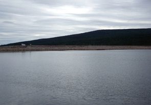Foto do rio Lule na Suécia