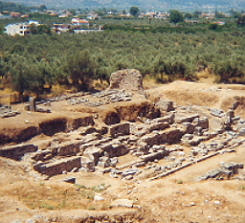Ruínas da cidade grega de Esparta