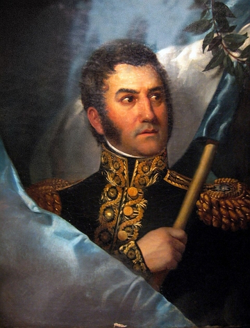 Pintura do libertador Jos&eacute; de San Mart&iacute;n