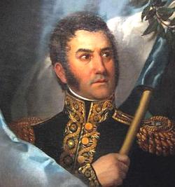 Pintura do libertador José de San Martín