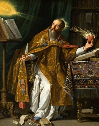 Pintura representando Santo Agostinho