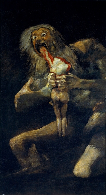 Saturno devorando seu filho de Francisco Goya
