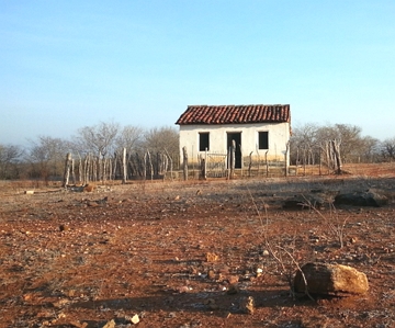 Foto mostrando a seca no Nordeste