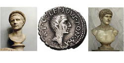 Imagens de Caio Otávio, Lépido e Marco Antônio, o Segundo Triunvirato de Roma
