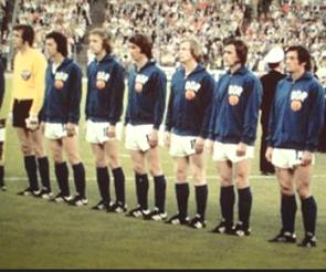 Jogadores da seleção da Alemanha Oriental na Copa de 1974